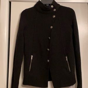 Zara wool blend sweater jacket